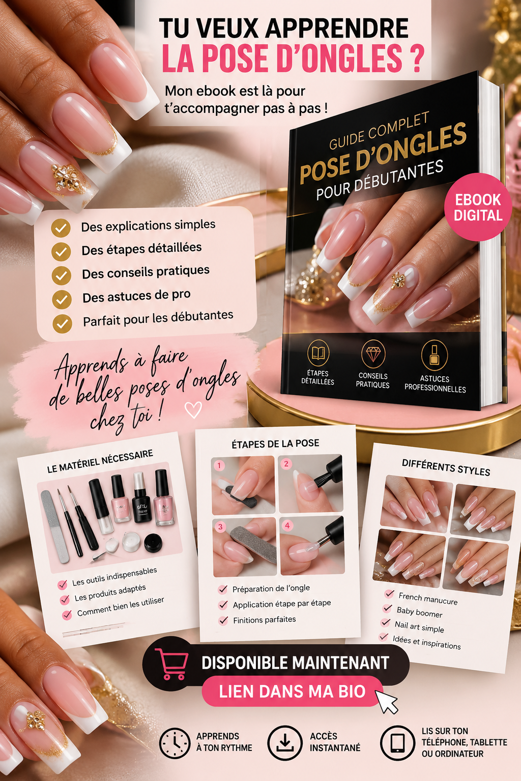 Ebook Pose Ongles – Guide Complet pour Débutantes